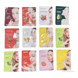 20 Mascarillas Faciales Asiáticas Hidratantes Cuidado Piel                                                                                            