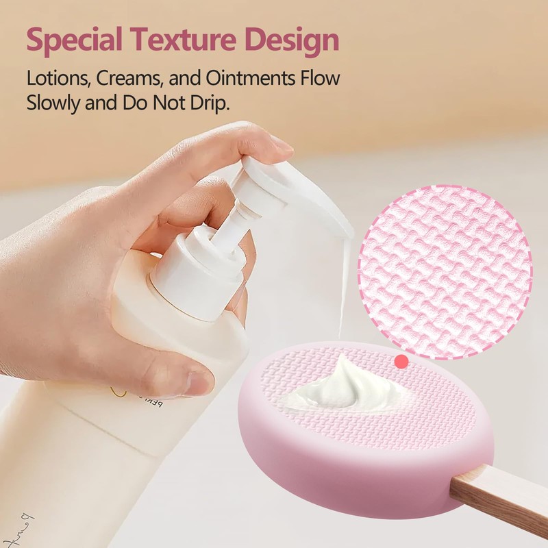 Lotion Applicator With 4 Replaceable Pads for Back, Self, Elderly,