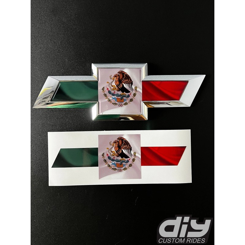 DIY Custom Mexican Flag Tailgate Emblem Overlay Premium Vinyl Decal