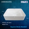 Leyso 8 Pcs 8.5-inch Thermoplastic Floor Sink Drain Strainer Drop-in