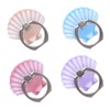 4PACK Cute Phone Ring Holder Grip, Funny Mermaid Sea Shell