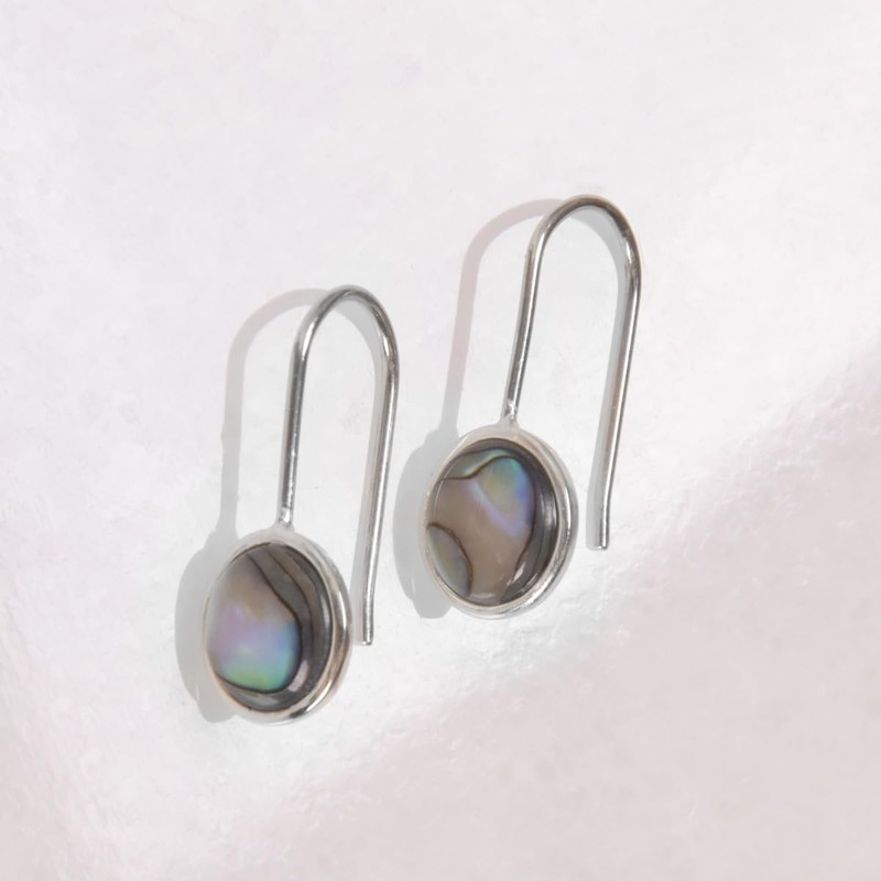 Abalone Shell Earrings for Women - Created Abalone Jewelry, Dainty