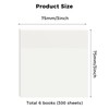 300 Transparent Sticky Notes, 75 x 75 mm, Waterproof &