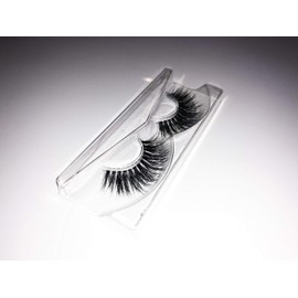 Alluring Clear Band, 3D Reusable Strip, 100% Siberian Mink Fur False Eyelashes, Hand-made Natural Style Cruelty Free F116