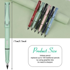 Lápiz Infinito, 12 Lapiz Eterno, Lápices Sin Tinta, con 12 Puntas y Caja de Organizadora, Lapiz Eterno Portátil Reutilizable Borrable para Escribir dibujo, Pintura de Bocetos