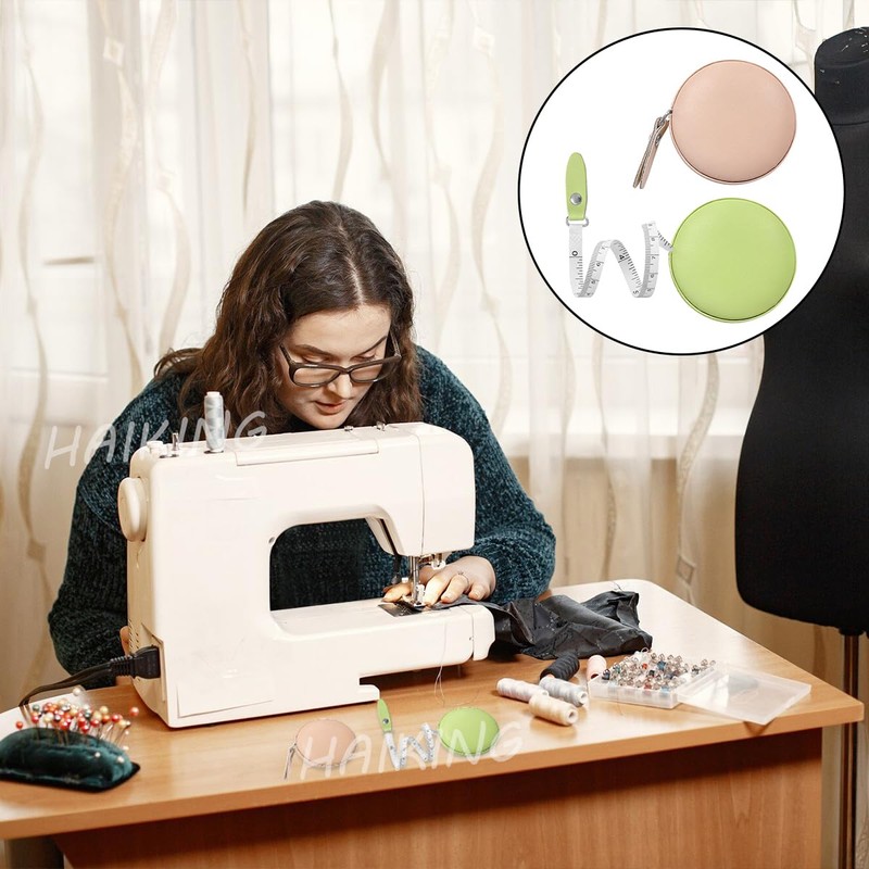 HAIKING Retractable Measuring Tape, 2 Pcs Soft Leather Tape Measure