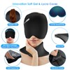 ComfiTECH Cold Cap and Neck Ice Pack Wrap Gel Combo,
