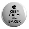 Hippowarehouse Keep Calm I'm a Baker Badge Various Sizes 38mm