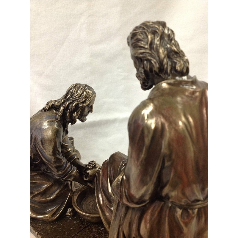 WU Unicorn Studios Jesus Washing His Disciple's Feet Statue Sculpture