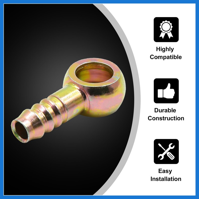 VekAuto 3/8" 10mm ID Hose Barb 14mm Banjo Fitting Fuel