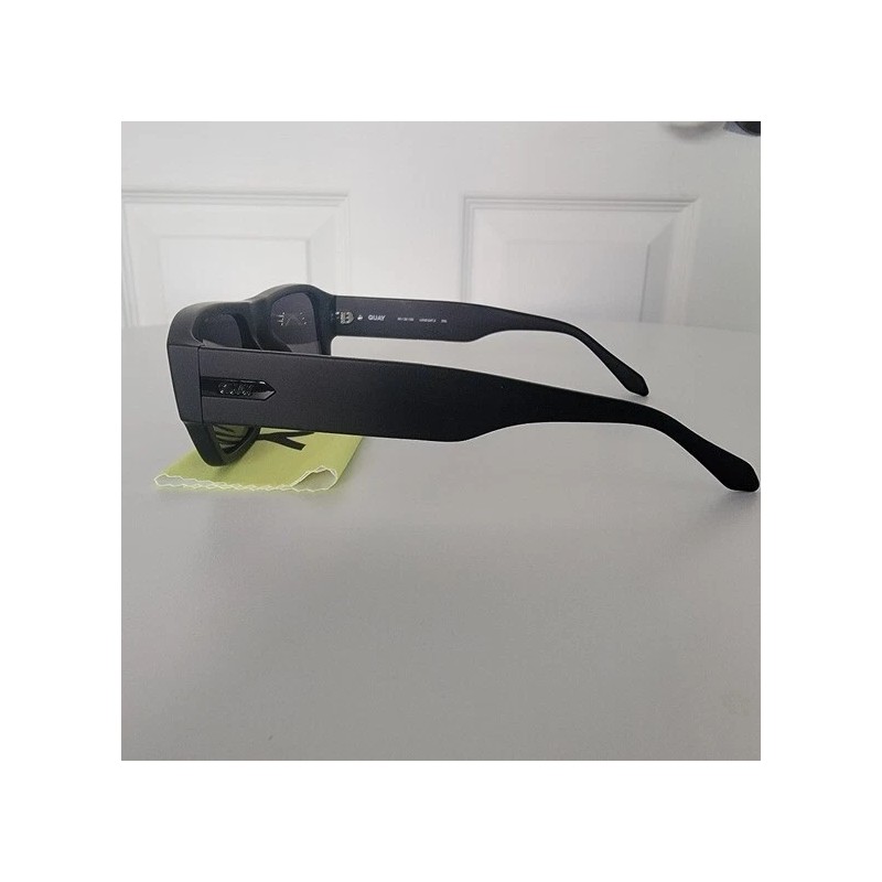 Quay Nigh Cap Matte Black Polarized Sunglasses