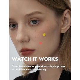 Parches para acne, 250 piezas, Estrellas para granos, 7 tamaños, 5 formas/colores, Hidrocoloides pimple patches que se adaptan con precisión a diferentes tamaños de acné, Pegatinas con árbol de té, ácido salicílico y centella