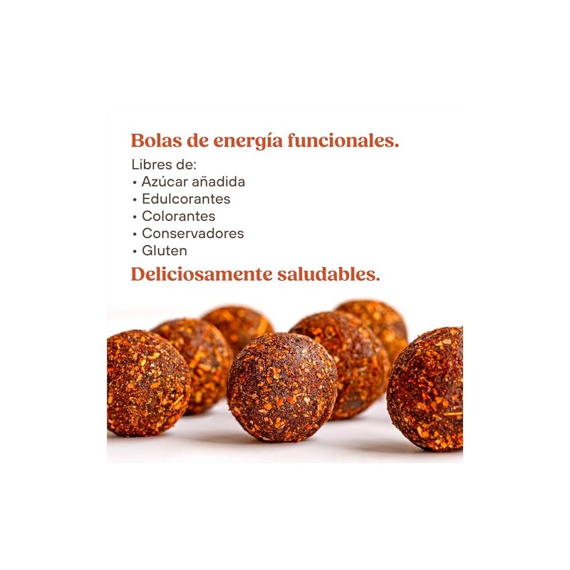 Dat Snack Bolas de Energía de Dátil Enchilado, Snack Saludable