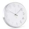 bakbrand Wall Clock Silent Modern Round Decor Clock Non-Ticking Battery