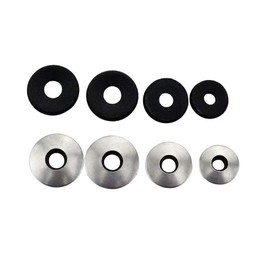 Dreneco M4.2×12 Composite Waterproof Sealing Gasket, Stainless Steel EPDM Bonded Neoprene Washers