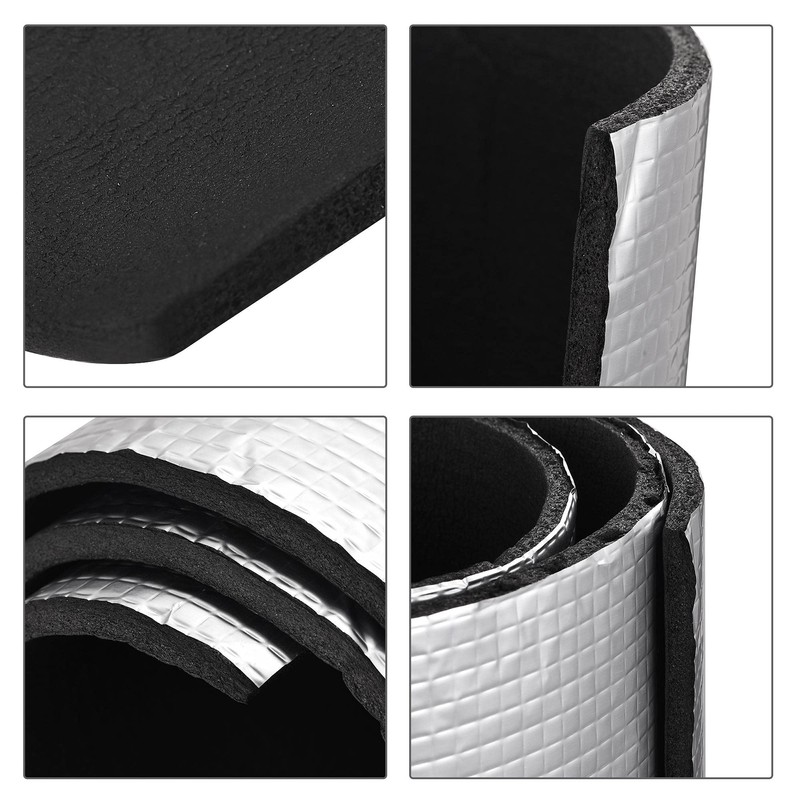 uxcell Insulation Sheet, 2mx0.5mx5mm Non Adhesive Embossed Aluminum Foil Waterproof