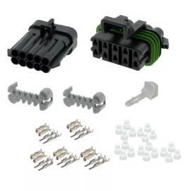 MJM NATIONAL METRI-PACK 150 SERIES 10 CONDUCTOR OR PIN CONNECTOR SET 22-20 GA.