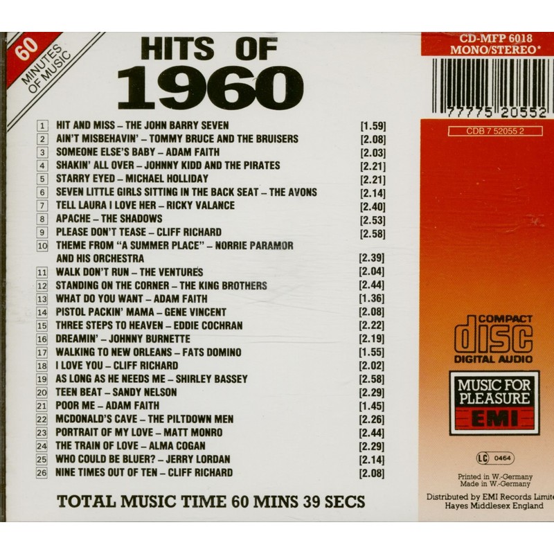 Hits of 1960