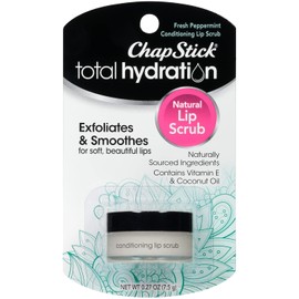 ChapStick Total Hydration Conditioning Lip Scrub Fresh Peppermint, Exfoliador de labios - 0.27 onzas
