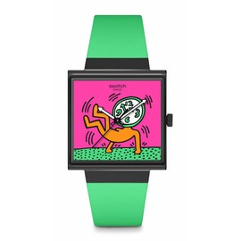 Swatch Unisex Casual Watch Black Bioceramic Quartz Breaks Off