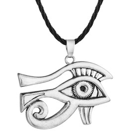 Antique Silver Men Necklace Eye of Horus The Eye of Ra Horus Pendant Women Jewelry Eye of Horus Necklace Vintage Charm