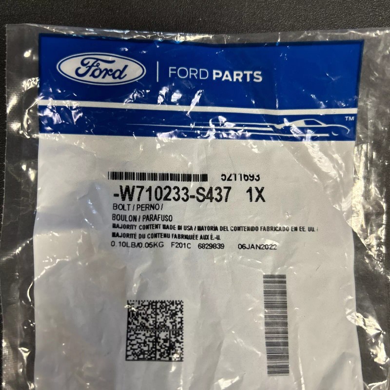 Ford 4 packs of Ford factory original hardware bolt W710233-S437
