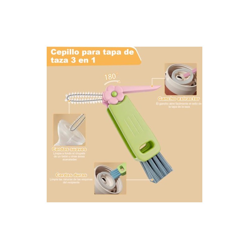 START MAKERS Kit Genérico Cepillo de Limpieza 6 Unidades, 3