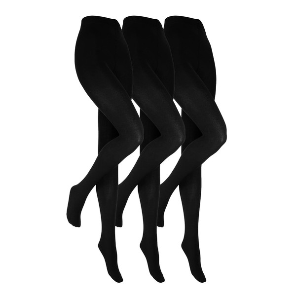 HEAT HOLDERS - 3 Pack Ladies Black Thermal Tights |