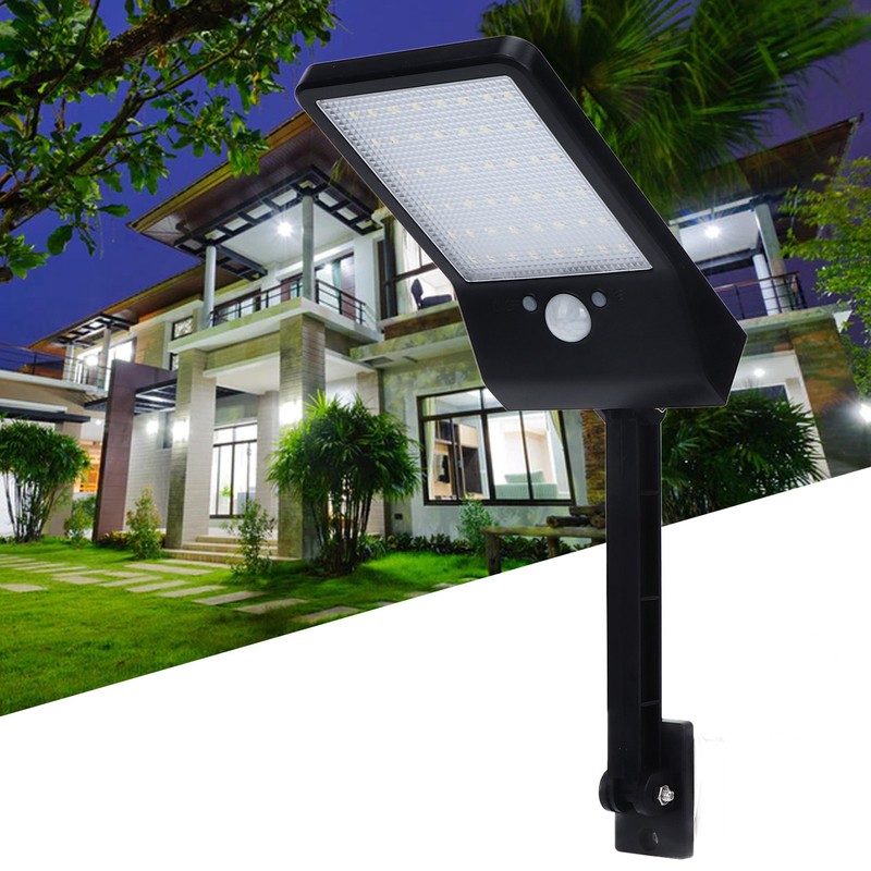 Outdoor Wall Solar Light 48 LEDs Security Motion Sensor Lamp