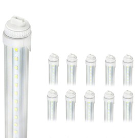 10 PCS R17D 6FT LED Tube Light, 30W F72T12/CW/HO LED Replacement 6FT, Super Bright 5500K Daylight for Commercial Household Lighting, Clear Cover