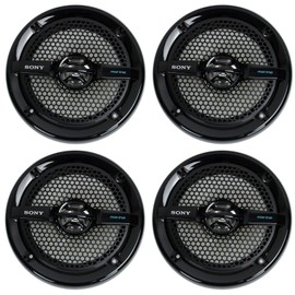 Sony 4 XS-MP1611b 6.5" 280 Watt Dual Cone Marine Speakers Stereo Black XSMP1611