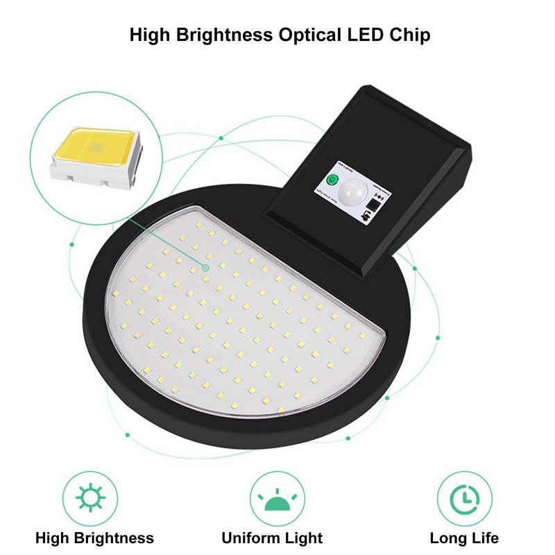 LED Solar Street Light 90LED Human Body Induction Light IP65