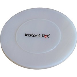 Instant Pot Silicone Lid, 9.8-In, 5-Qt & 6-Qt Pot Lid, From the Makers of Instant Pot, Reusable Silicone Lid for Bowl and Food Cover, Microwave Cover for Food, Transparent White