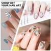 SILPECWEE 8 Sheets Marble Nail Polish Strips for Women Gel