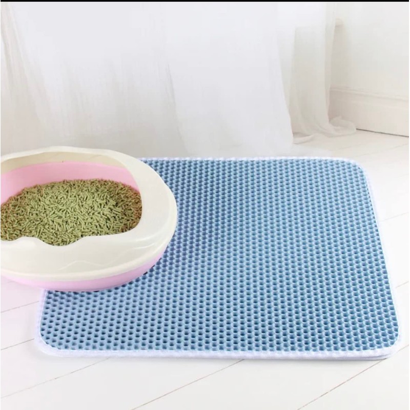 Large Litter Trapping Mat. Honey Comb Double Layer Cat Mat.