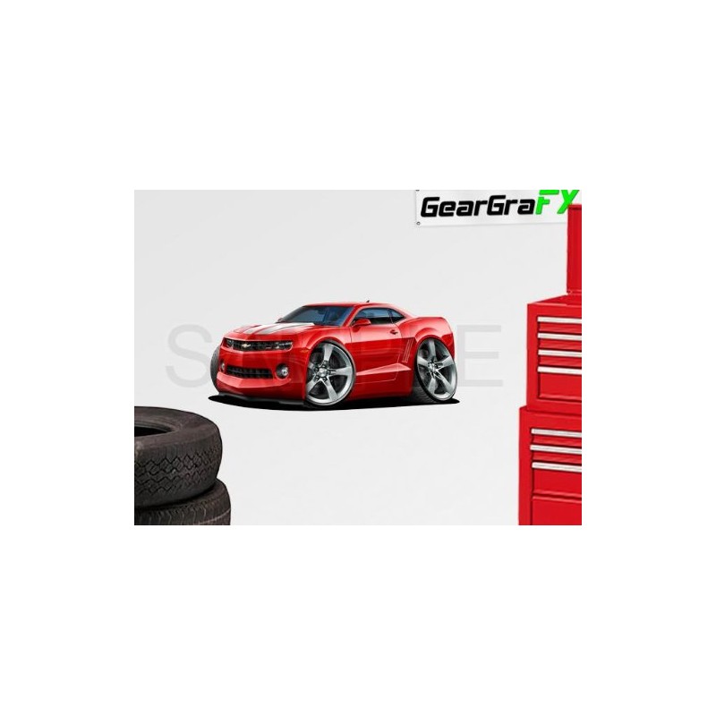 Camaro 2010 Red 36 inch Wall Skin