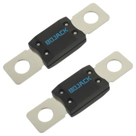 BOJACK MEGA/AMG High Current Fuse Bolt-on Fuse 125A Amp for Cars, Trucks, Construction Vehicles, Buses, Caravans (Pack of 2 ANM Fuses 125A)
