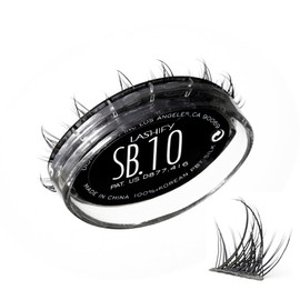 Lashify Star Burst 10mm Gossamer DIY Eyelash Extensions Refill, The Ultimate Multi-Length Multi Layered Lash, Black, Easy False Lashes