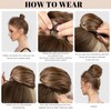 SARLA Dirty Blonde Hair Bun Extension Drawstring Ballet Bun Hair