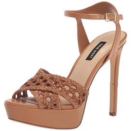 Nine West Women's Grecia2 Heeled Sandal, Tan 101, 10