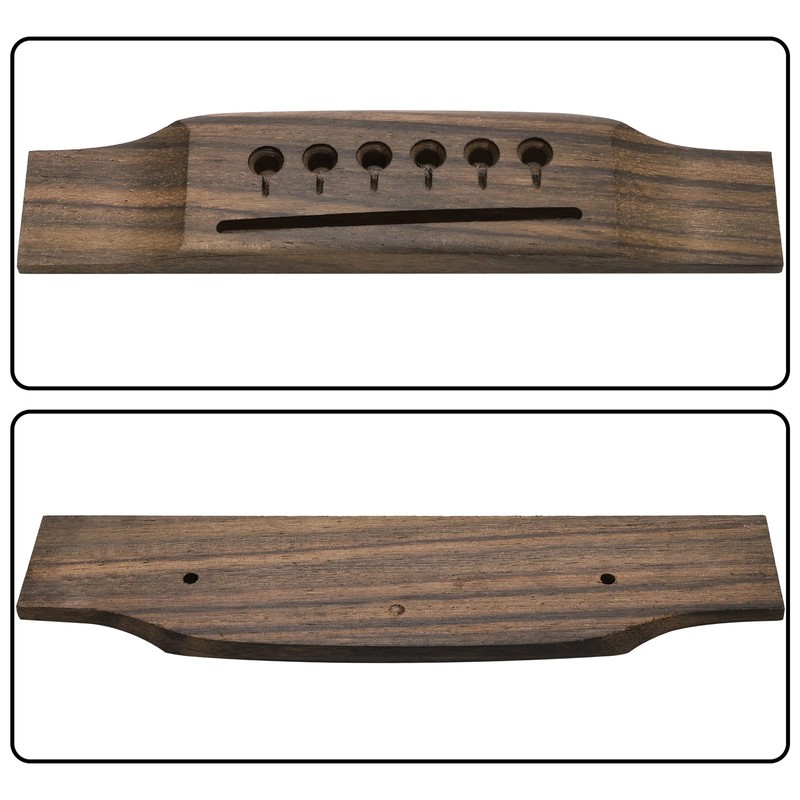 6 String Rosewood Acoustic Guitar Bridge Saddle Nut Pins Set
