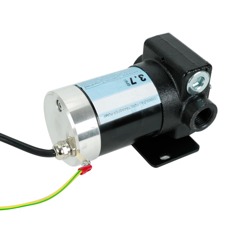 LAPPPLSP 110V Gasoline Oil Fuel Transfer Pump with Connection Cables,