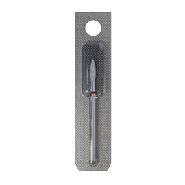 Staleks Pro - Diamond Bit - Flame (Red Ring) I Attachment for Nail Cutter I Bits for Apparative Manicure and Pedicure I Grinding Attachment for Electric Grinders I Nail Drill Bit (FA10R023/10)
