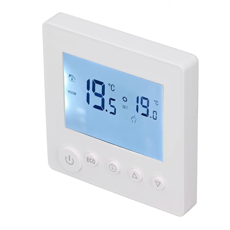 Focket Smart Thermostat, 16A LCD Display Non Programmable Thermostat for