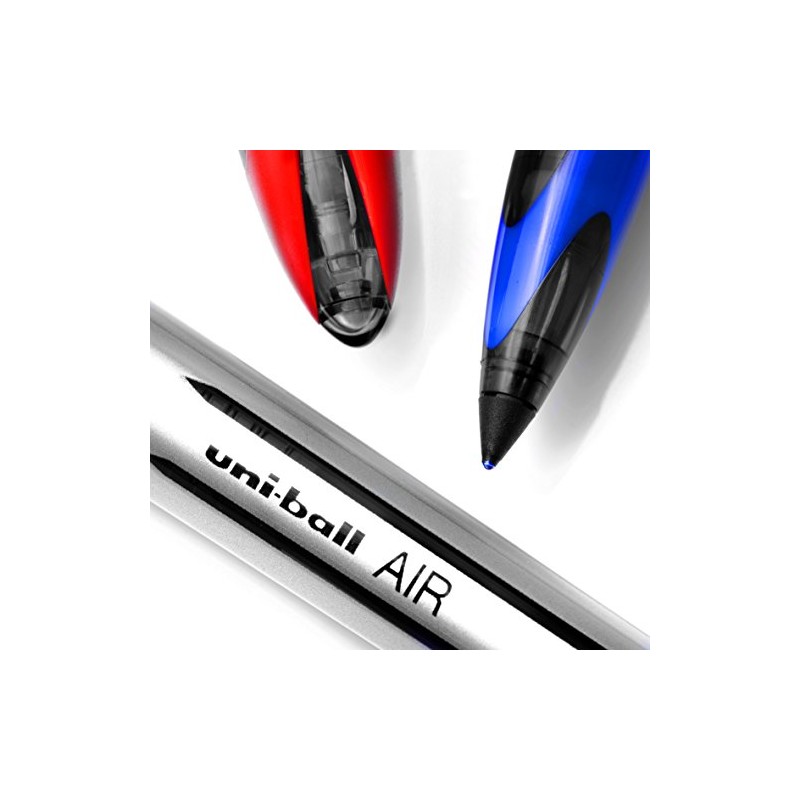 12 schwarze Uni-Ball-Air-Micro-Tintenroller UBA-188-L mit 0,7 mm feiner Spitze, Medium