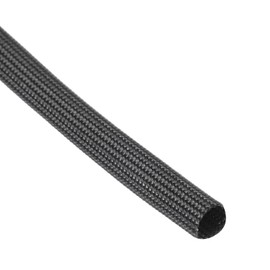 sourcing map Insulation Cable Protector, 16.4Ft-5mm High Temp Fiberglass Sleeve Black