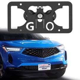 Heavy Duty Front License Plate Bracket Compatible with Acura RDX 2013-2024, Front Tow Hook License Plate Bracket Mounting Kit, No Drill Bumper Frame