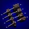 8Pcs Electric Polished Rod Black Sandalwood DIY Hand Made Leather