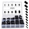 UTSAUTO 100Pcs Flexible Rubber End Caps 10 Most Popular Size
