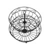 Fruit Basket Black Iron European Style Double Layer Fruit Storage